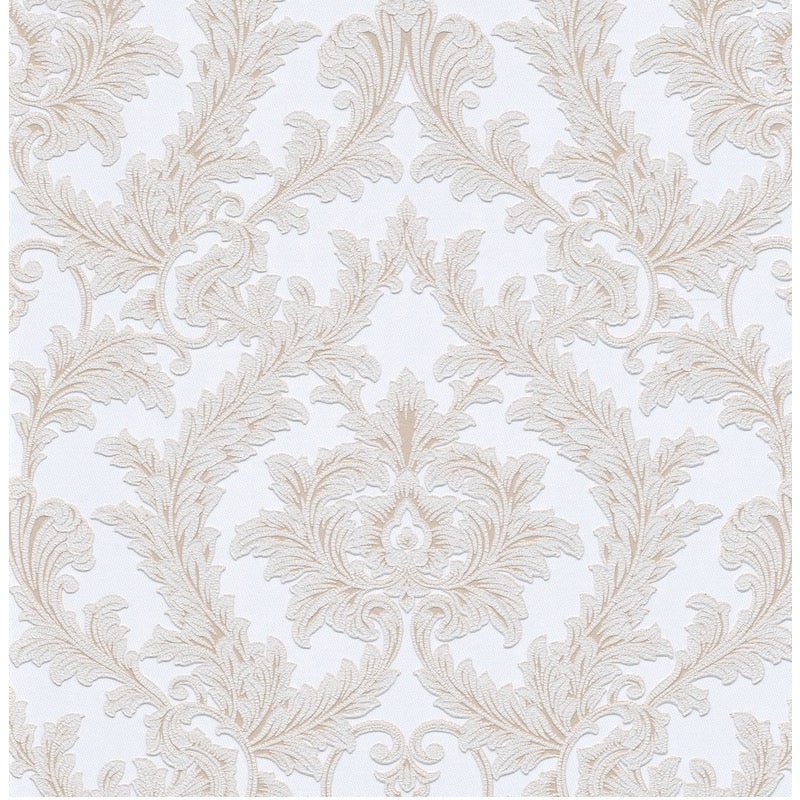 n101665931e Beautiful classical damask pattern in soft gold tones on a neutral background. Paste the wall blown.