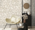 n102333402e Fabulous stone effect wallpaper in soft natural tones. Gorgeous paste the wall vinyl.