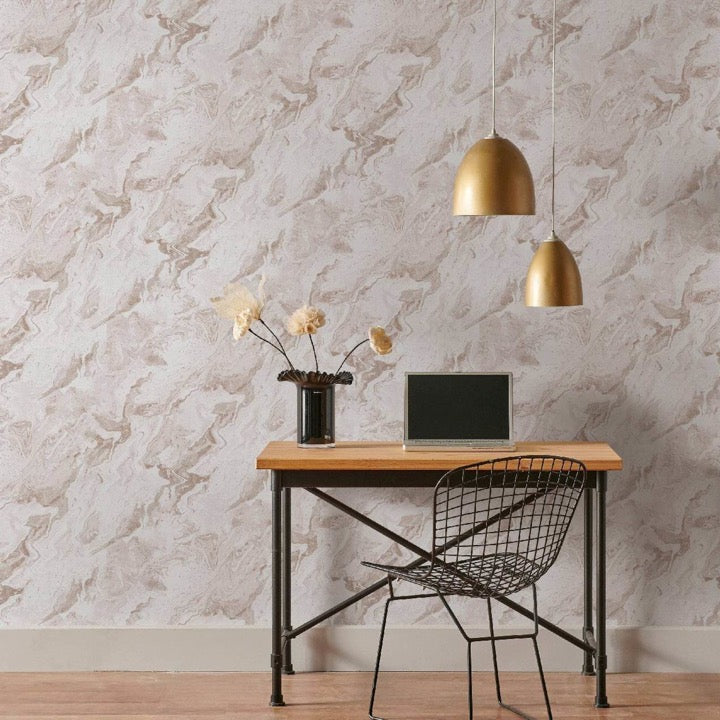 n103188813e Fabulous paste the wall textured vinyl with a beautiful abstract marble effect.