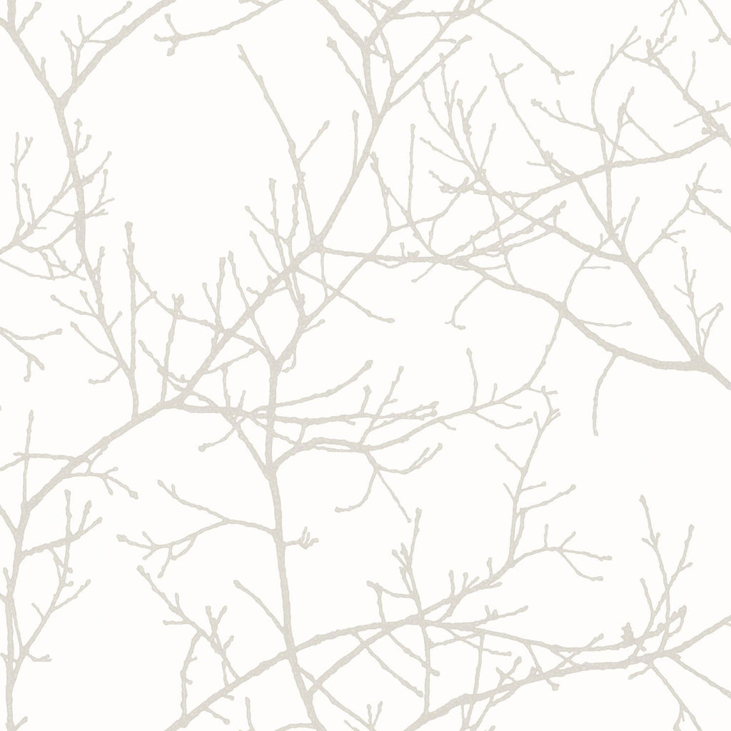 n16960212cd Natural twig in white. Supreme quality. Heavyweight matt vinyl. Paste the wall. ***PLEASE NOTE: This wallpaper is a special order product and therefore delivery will take approx. 10 working days.