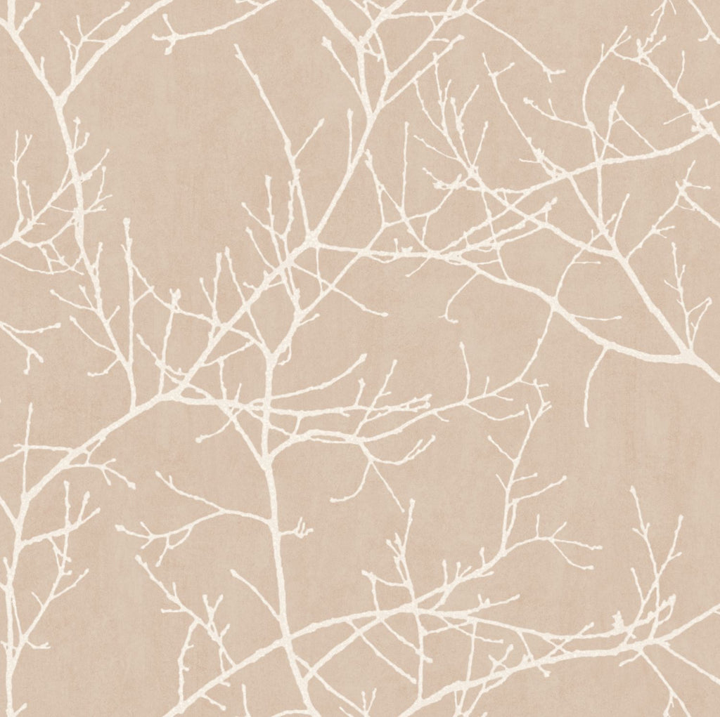 n16964198cd Natural twig in soft pink. Supreme quality. Heavyweight matt vinyl. Paste the wall. ***PLEASE NOTE: This wallpaper is a special order product and therefore delivery will take approx. 10 working days.