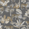 JF210003g Stunning leopard and palm tree design. Paste the wall vinyl.