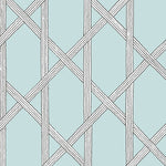 n2277420f Beautiful designer trellis in aqua. Fabulous paste the wall product.