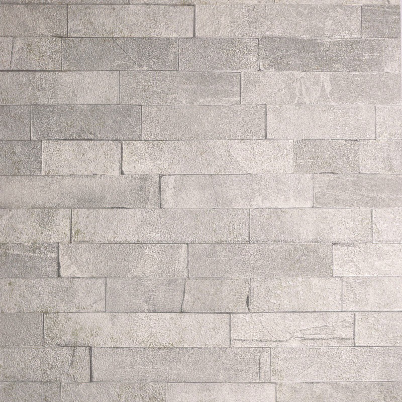 n29544201a Beautiful heavyweight taupe brick effect vinyl. Paste the wall.