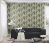 n52055057r Fabulous intertwining flowing leaf design in gorgeous green tones. Beautiful quality, easy to hang, paste the wall vinyl.