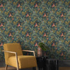 n63955216r Beautiful and stylish tropical rainforest design with gorgeous tones of ochre and red. Paste the wall vinyl.