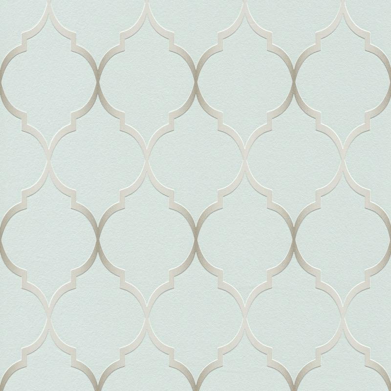 n70111616r An elegant 'ribbon trellis' effect in duck egg. Fabulous, non-woven, paste the wall, product.