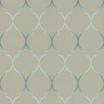 n70122623r An elegant 'ribbon trellis' effect in taupe with a hint of duck egg. Fabulous, non-woven, paste the wall, product.