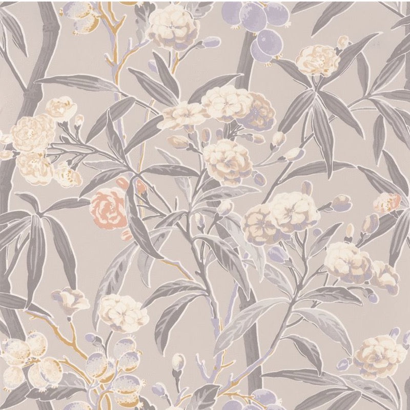n84331212cd Beautiful floral motif on soft neutral tones. Designer paste the wall vinyl. ***PLEASE NOTE: This wallpaper is a special order product and therefore delivery will take approx. 10 working days.