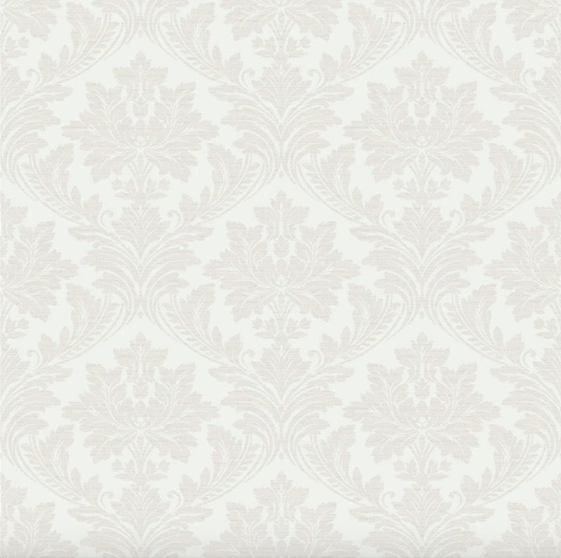 na6522401g Beautiful and classic damask pattern in cream on paste the wall vinyl. Easy to hang.