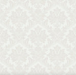 na6522401g Beautiful and classic damask pattern in cream on paste the wall vinyl. Easy to hang.