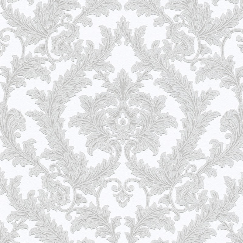 nb101005910e Beautiful classical damask pattern in soft grey tones on a neutral background. Paste the wall blown.