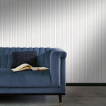 nb101600010e Beautiful stripe in soft grey tones on a neutral background. Paste the wall blown.