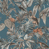 nde12077016d Beautiful tropical bird and leaf pattern on luxurious paste the wall vinyl.