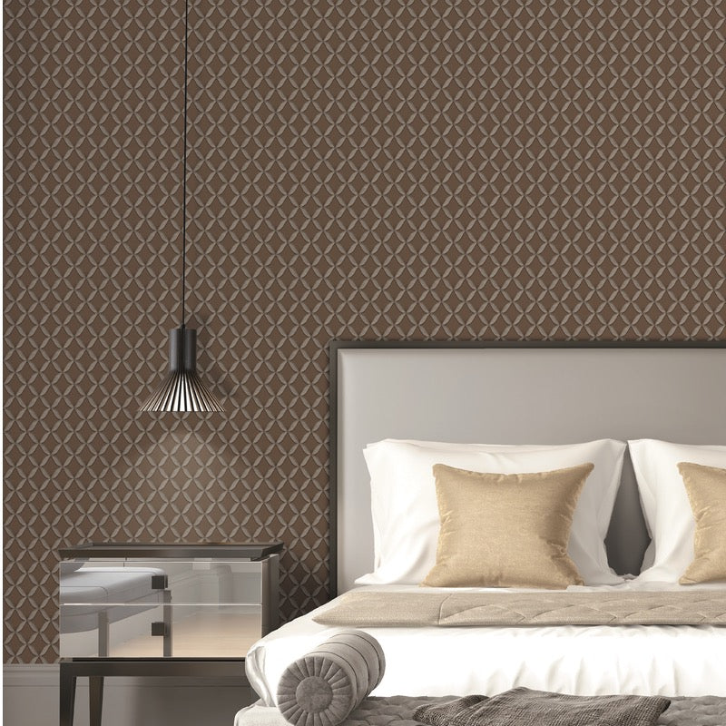 nft22133226d Beautiful stitched effect lattice geometric pattern. Luxurious paste the wall vinyl.