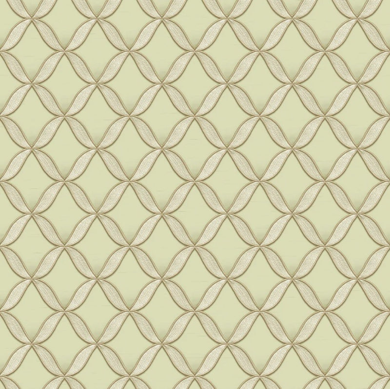 nft22155225d Beautiful stitched effect lattice geometric pattern. Luxurious paste the wall vinyl.