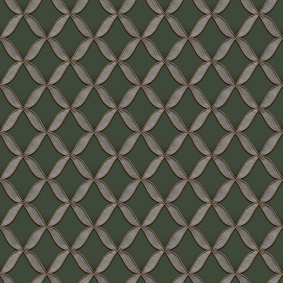 nft22155228d Beautiful stitched effect lattice geometric pattern. Luxurious paste the wall vinyl.