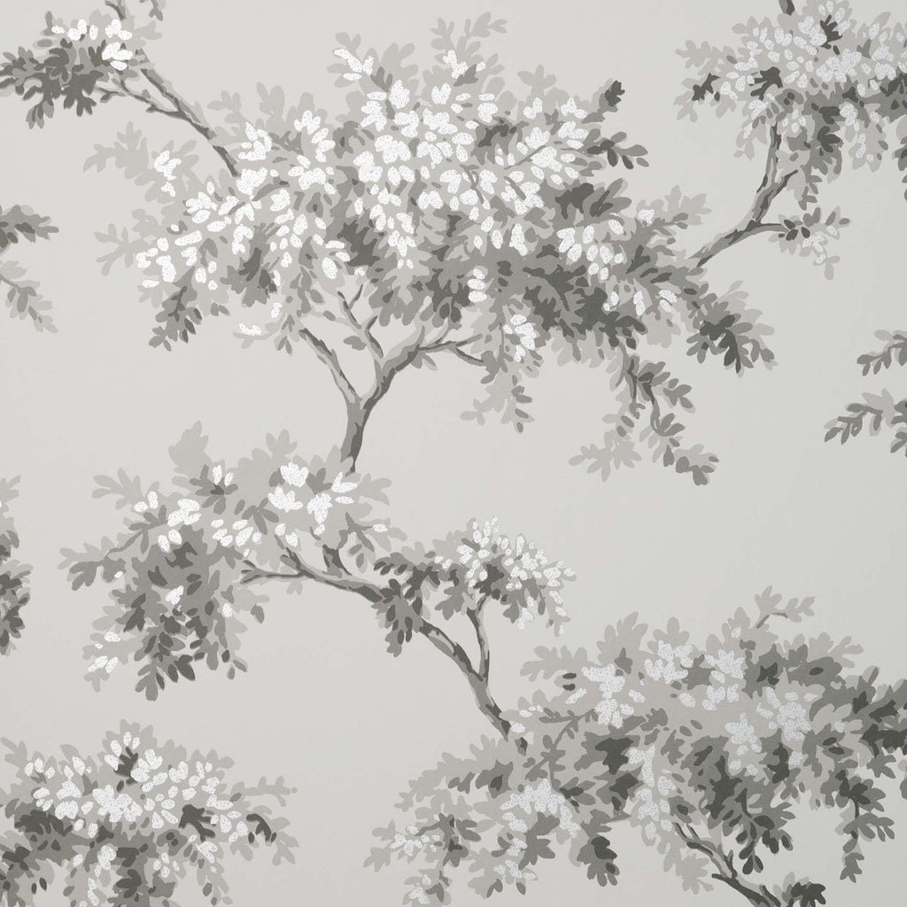 nm160071c Fabulous tree trail in grey and silver. This fabulous design is taken from the archive collection, with designs dating from the past 100 years, reinvented to reflect contemporary tastes. Stunning paste the wall designer wallpaper.