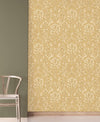 nm166689c Stunning Richmond forest scene in yellow. This fabulous design is taken from the archive collection, with designs dating from the past 100 years, reinvented to reflect contemporary tastes. Stunning paste the wall designer wallpaper.