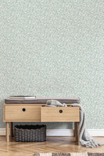 nm167769c Beautiful delicate leaf in duck egg. This fabulous design is taken from the archive collection, with designs dating from the past 100 years, reinvented to reflect contemporary tastes. Stunning paste the wall designer wallpaper.