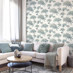 nm167773c Fabulous tree trail in teal. This fabulous design is taken from the archive collection, with designs dating from the past 100 years, reinvented to reflect contemporary tastes. Stunning paste the wall designer wallpaper.