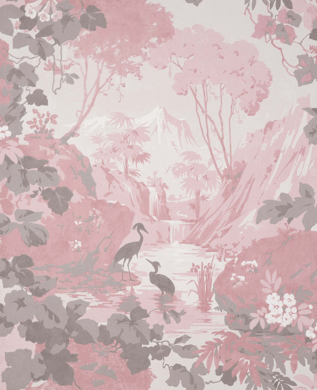 nm168876c Beautiful delicate landscape featuring gorgeous trees and birds. This fabulous design is taken from the archive collection, with designs dating from the past 100 years, reinvented to reflect contemporary tastes. Stunning paste the wall designer wallpaper.