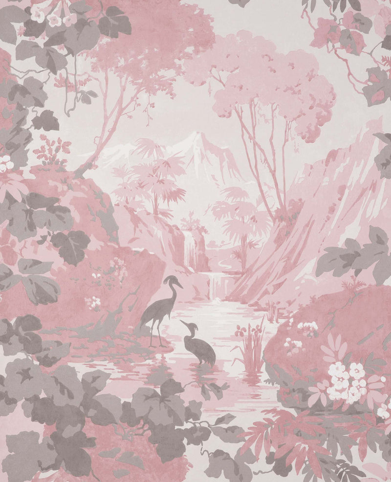 nm168876c Beautiful delicate landscape featuring gorgeous trees and birds. This fabulous design is taken from the archive collection, with designs dating from the past 100 years, reinvented to reflect contemporary tastes. Stunning paste the wall designer wallpaper.
