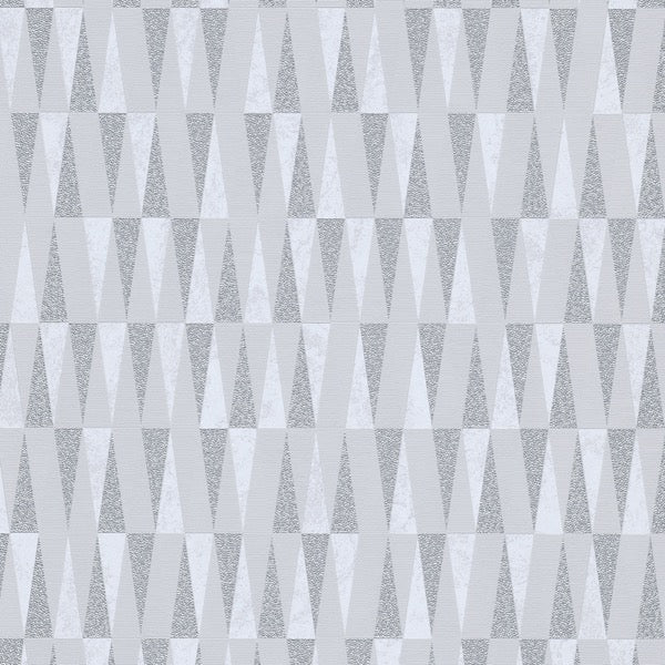 n100600131e Fabulous modern paste-the-wall geometric wallpaper with glitter detail in gorgeous grey.