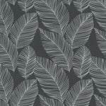 nv101200510e Beautiful palm leaves on a gorgeous anthracite grey background. Paste the wall vinyl.