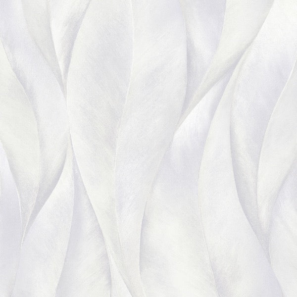 nv101400831e Beautiful elegant flowing leaf in silver. Paste the wall vinyl.