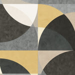 nv101566015e Fabulous and funky abstract geometric in trendy tones of grey and yellow. Paste the wall vinyl.
