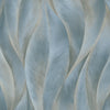 nv101774844e Beautiful elegant flowing leaf in blue with gold highlights. Paste the wall vinyl.
