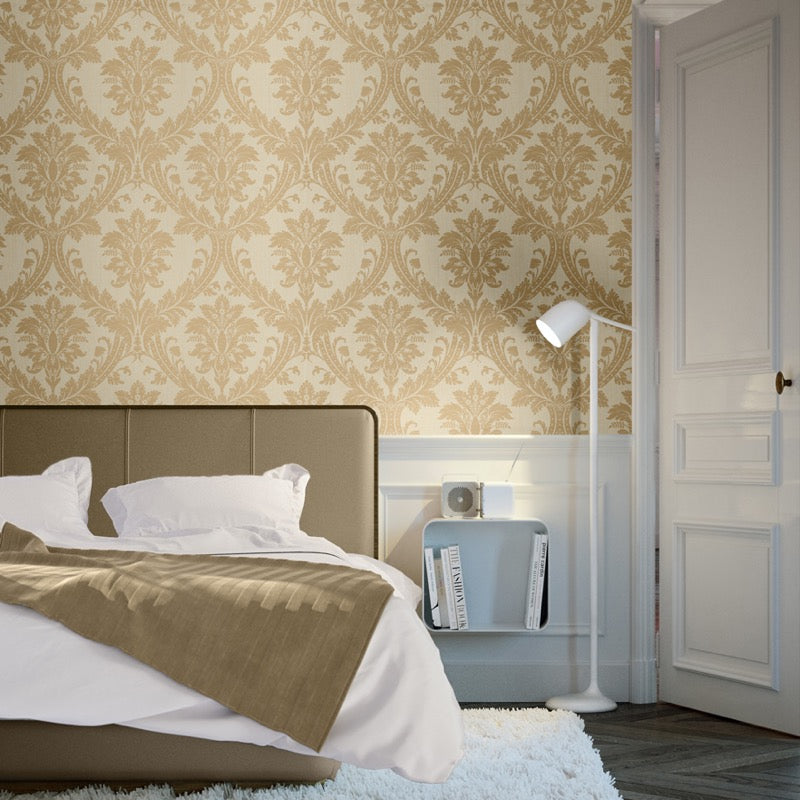 nv2466111s Amazing quality, heavyweight vinyl with a timeless textured damask pattern. 'Easy-hang' paste the wall product.