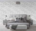 nv50600103sn Fabulous 3D brick effect vinyl in grey. Easy to hang and paste the wall.