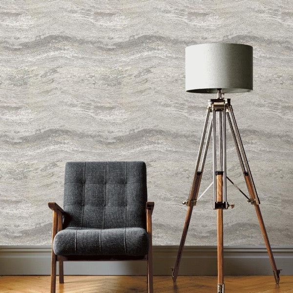 nv51911211r Luxurious marbled stone effect in ivory. Paste the wall vinyl.