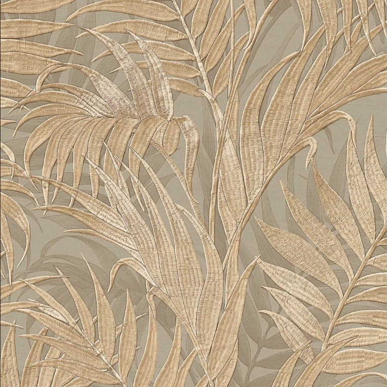 nvgr32255105di Luxurious tropical palm leaf design. Paste the wall vinyl. Easy to hang!