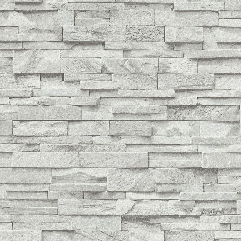 nv023600330e Fabulous 3D stone brick effect quality vinyl in gorgeous grey. Paste the wall.