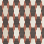 v2033310m Tasteful geometric feature in burnt orange, beige and brown