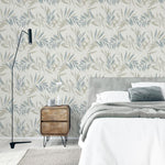 v29900300a A gorgeous delicate leaf design which features soft grey leaves on a light cream background. Heavyweight vinyl. Ideal for high traffic areas.