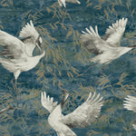 v3617703h Beautiful sarus crane bird design in beautiful teal tones. Paste the wall vinyl.
