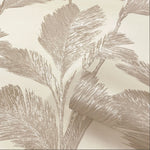 vh22212r Fabulous large scale metallic leaf in cream and soft gold. Supreme quality heavy weight vinyl.
