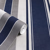 vh29077506a Beautiful navy stripe with soft metallic shimmer. Heavy weight and beautiful quality vinyl.