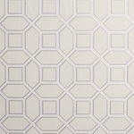 vh29566602a Gorgeous modern geometric trellis in taupe on heavy weight vinyl. Paste the wall and easy to hang!