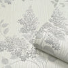 vh4130012b Delicate vintage floral motif on silk effect textured background. Heavy weight Italian vinyl.
