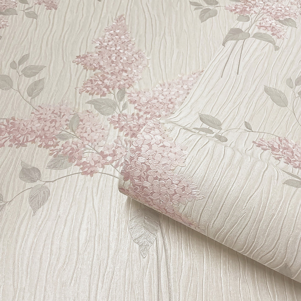 vh4138810b Delicate vintage floral motif on silk effect textured background. Heavy weight Italian vinyl.