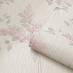 vh4138810b Delicate vintage floral motif on silk effect textured background. Heavy weight Italian vinyl.