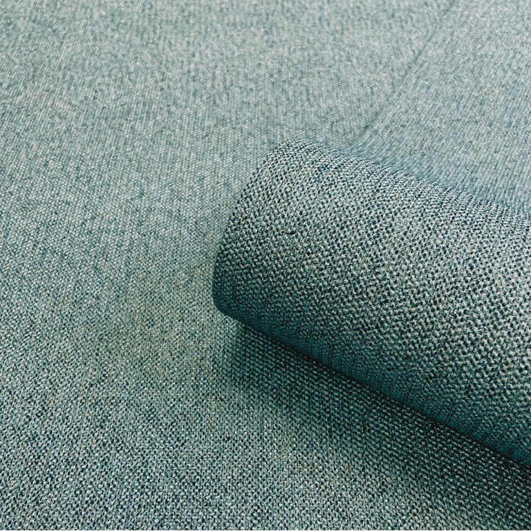 vh447706b Beautiful luxurious teal hessian texture. Heavy weight Italian vinyl. Supreme quality and durable. Ideal for any space including high traffic areas.