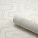 vhgb650012b Fabulous retro style ogee design in ivory with glitter highlights. Heavy weight Italian vinyl.