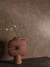 vmu113309g Gorgeous warm brown structured weave texture. High quality paste the wall vinyl.