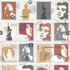 w10211526m Iconic legends wallpaper in a cool stamp design.